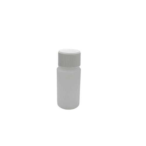 50ml natural bottle with white lid