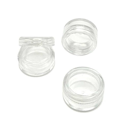 5gm clear plastic lip balm pot with clear lid