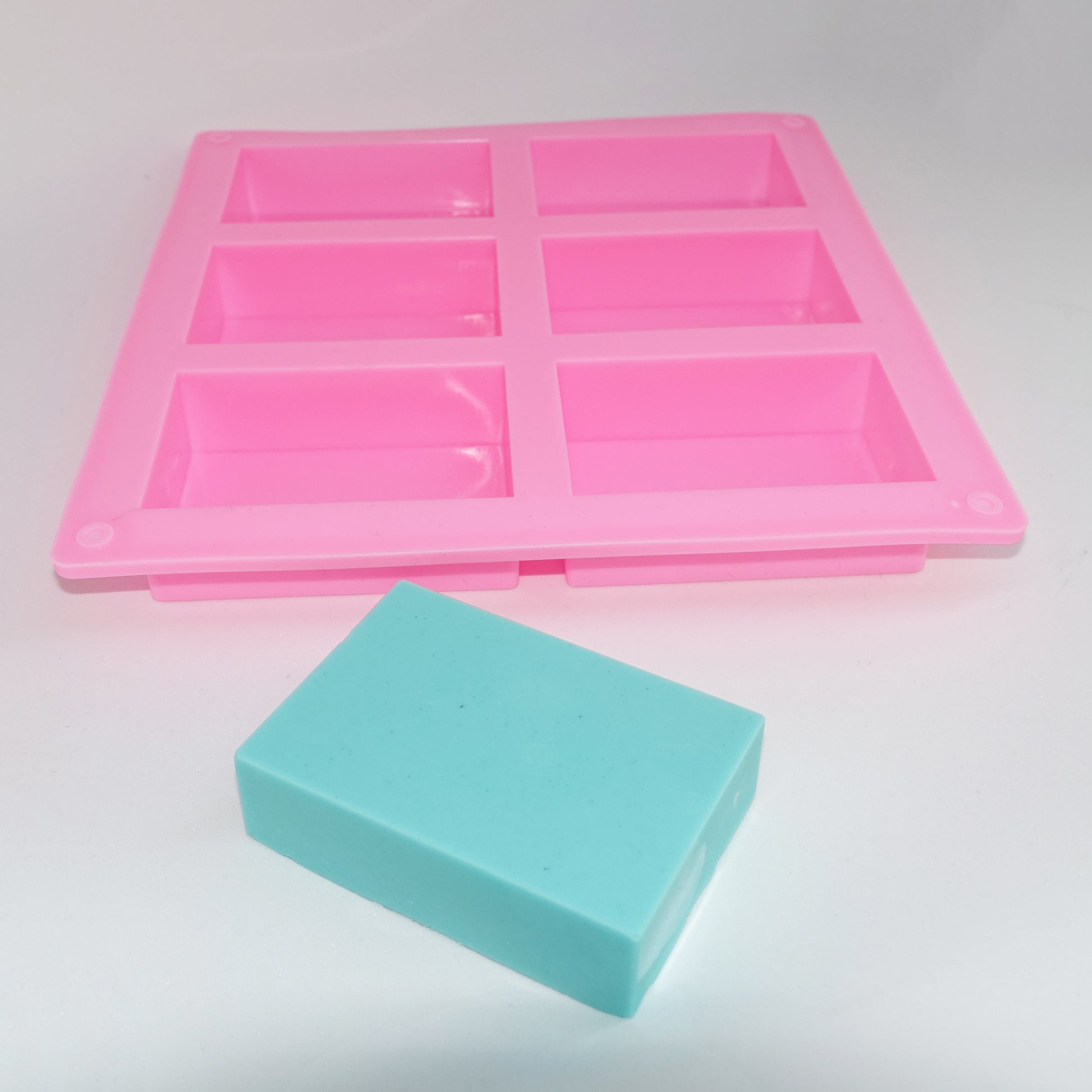 Rectangle Silicon Soap Mould (6 cavity)