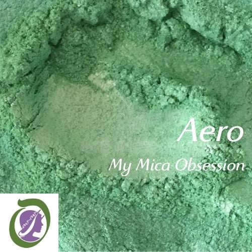 Light mint green sample of aero mica