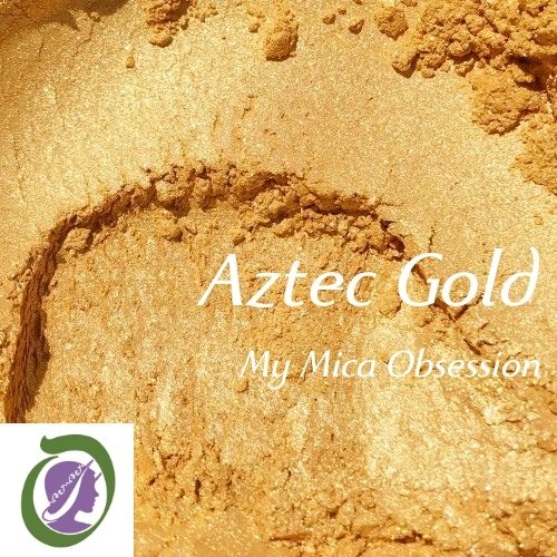 Bright Gold sample of Aztec Gold Mica MMO