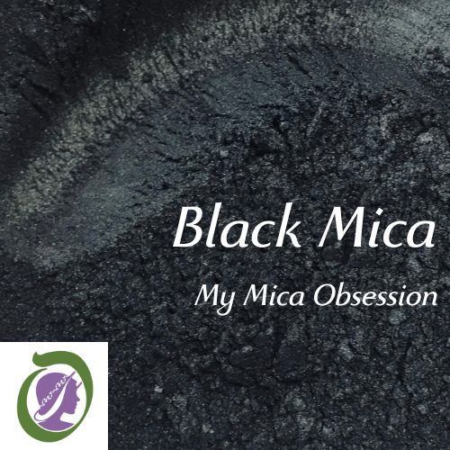 Deep, rich black sample of Black Mica MMO