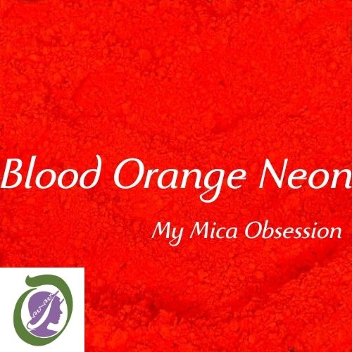 Deep orange/red colour sample of Blood Orange Neon Colour