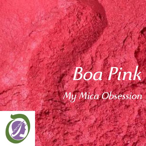 Mid pink sample of Boa Pink Mica MMO