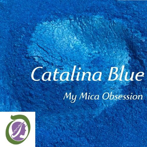 Ocean blue colour sample of Catalina blue mica MMO