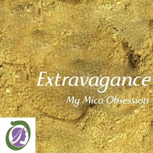 Extravagance Sparkle Mica (synthetic) MMO gold colour sample