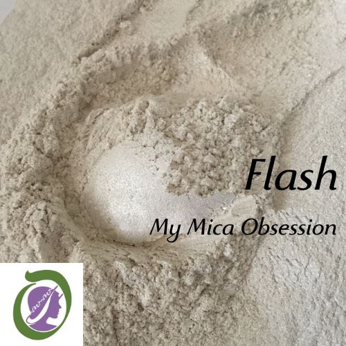 Creamy white sample of Flash Mica MMO