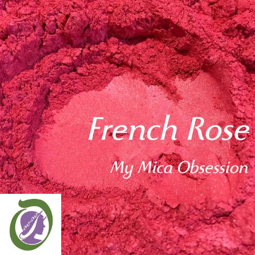 Dark pink sample of French Rose Mica MMO