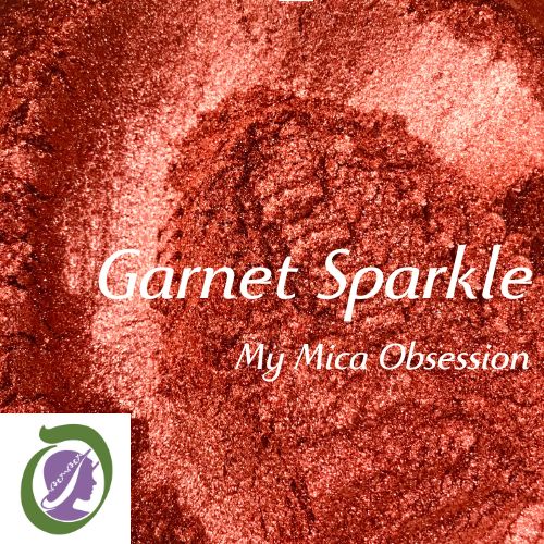 Red brown sample of Garnet Sparkle Mica MMO