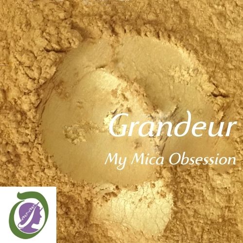 Golden yellow colour sample of Grandeur Mica