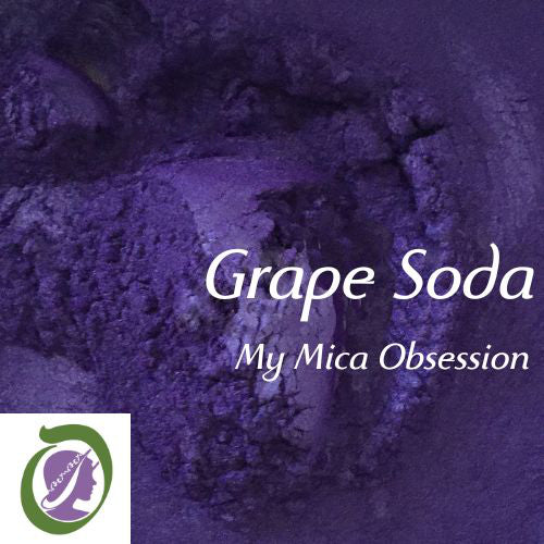 Deep purple sample of grape soda mica MMO