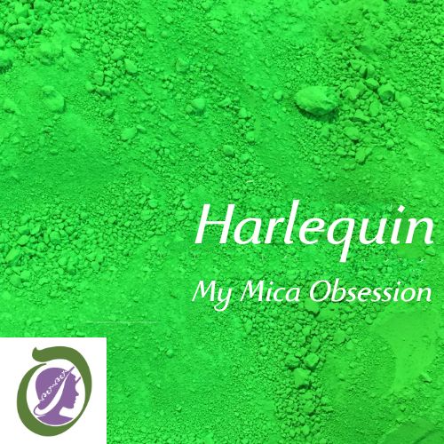 Vibrant lime green sample of Harlequin Neon MMO