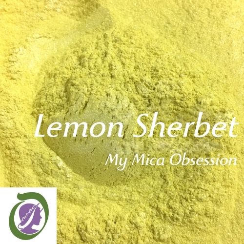 Mid yellow sample of Lemon Sherbet Mica