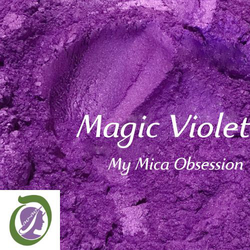 Deep purple sample of Magic Violet Mica MMO