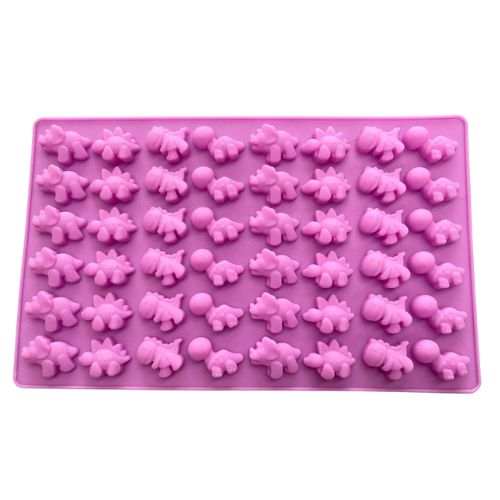 Small pink Dinosaur Mini Mould with 48 dinosaur cavities