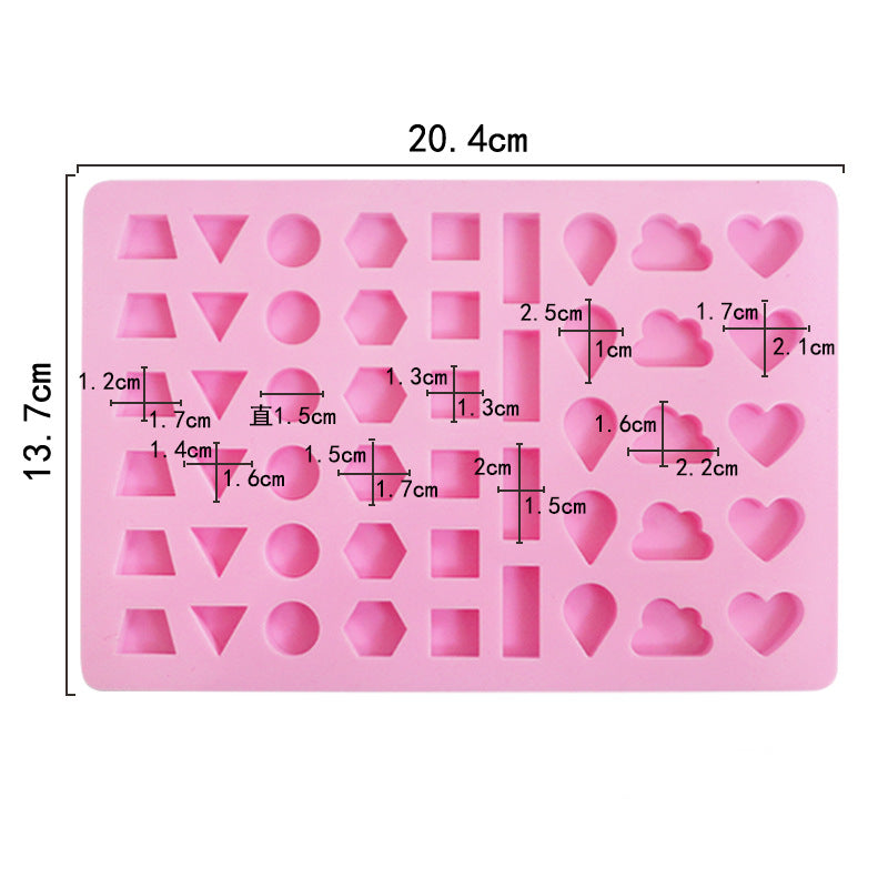 Back of mould showing sizing