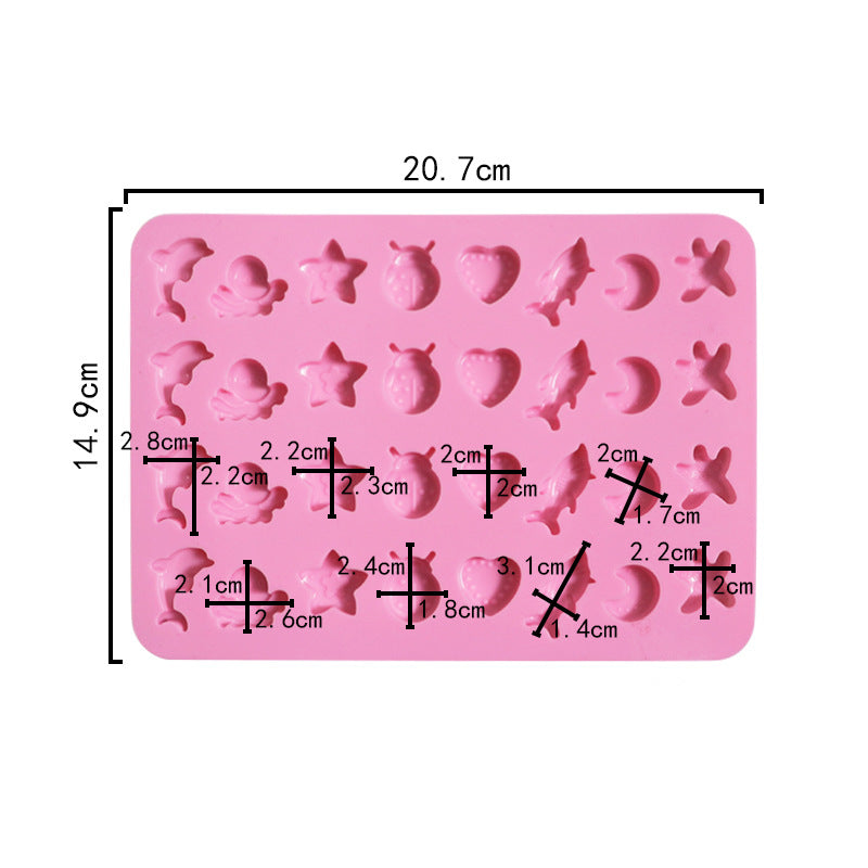 Back of mould showing sizing