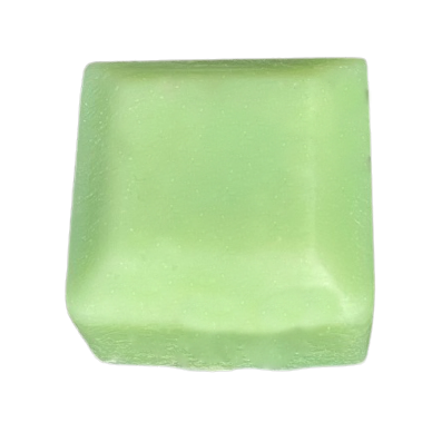 Colour cube: Picture shows the colour a 1/2gm of mica makes in 30gm of cold process soap.