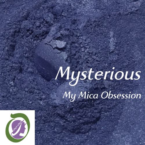 Blue/purple colour sample of Mysterious Mica MMO