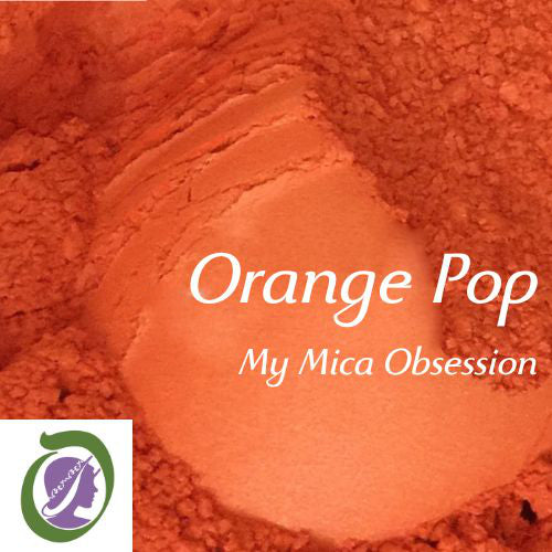 Bright Orange sample of Orange Pop Mica MMO