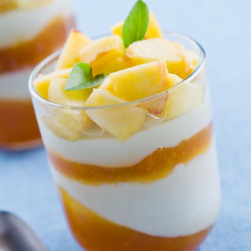 Peaches and cream parfait to represent Peaches and Cream Natural Flavour Oil