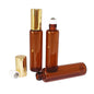 Perfume Bottle 10ml with Metal Roller & Gold Cap