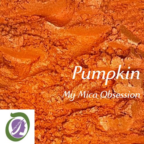 Bright orange sample of Pumpkin Orange Mica MMO