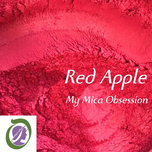 Deep red sample of Red Apple Mica MMO