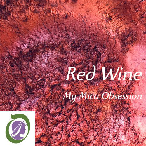 Red /brown sample of Red Wine Mica MMO