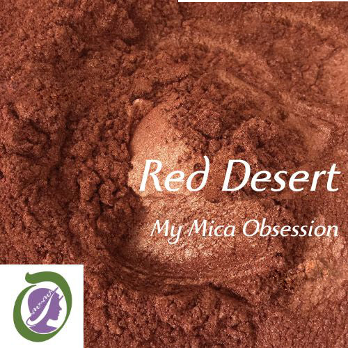 Red brown sample of Red Desert Mica MMO