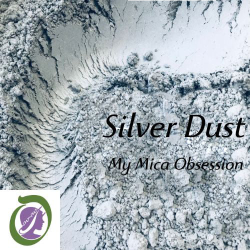 Mid grey sample of Silver Dust Mica MMO