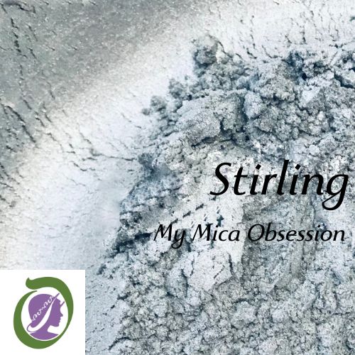 Light silver sample of Stirling Mica MMO