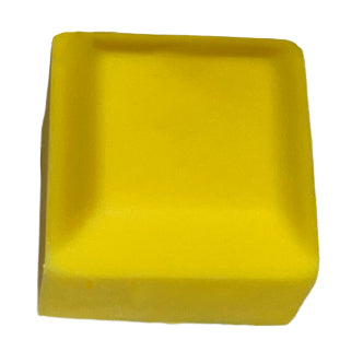 Bright yellow soap sample of Wellington Mica