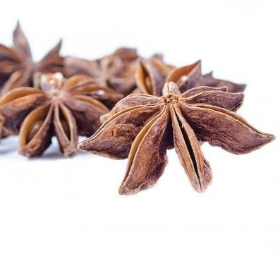 Star anise on a white background to depict Aniseed China tar Essential Oil