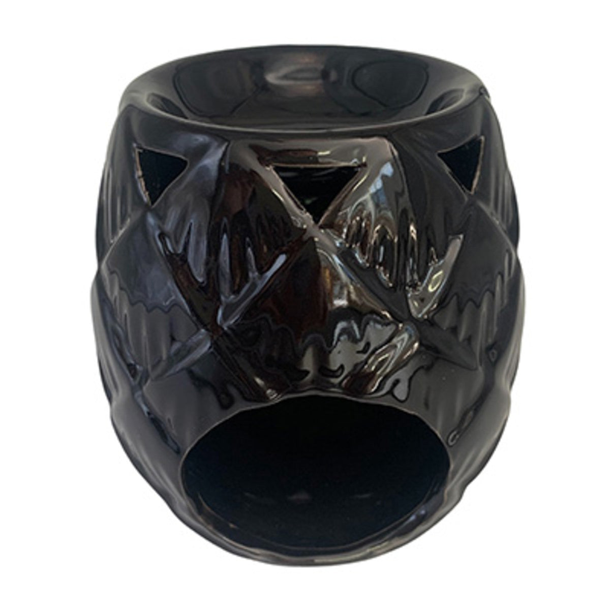 Black Diamond Pattern Oil Burner Back