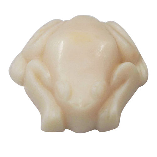 White Frog shaped soap made with Beach House Fragrance Oil