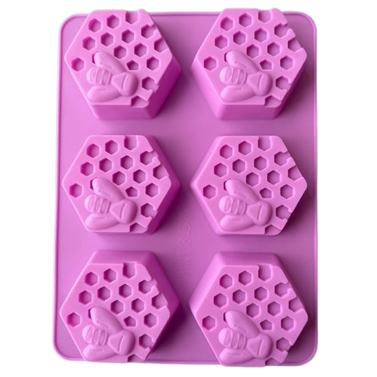 Honeycomb Silicone Mould (6 cavity) - Heirloom Body Care