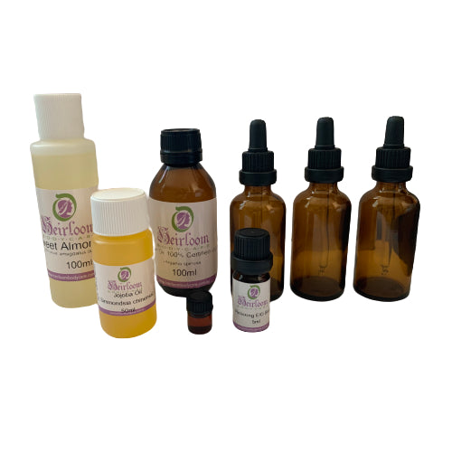 Skin refining cleansing oil kit ingredients and packaging