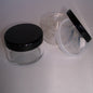 30gm Clear Pot with Solid Black Lid + Sifter