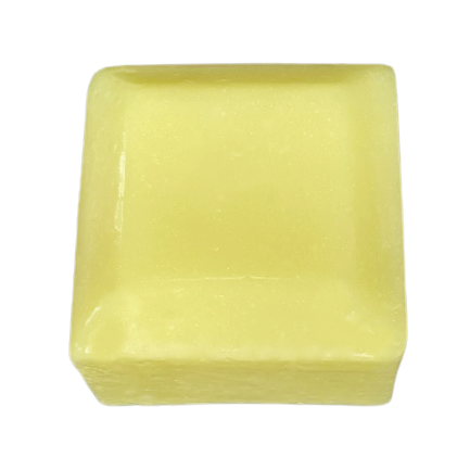 Daffodil yellow mica used to make this soap cube yellow