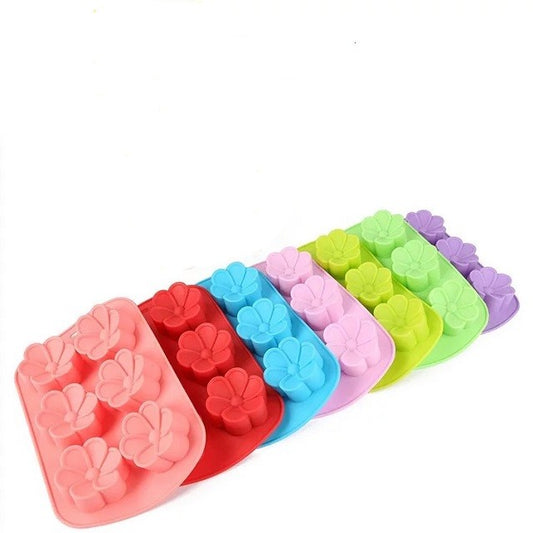 Frangipani Flower Mould Silicone (6 cavity)