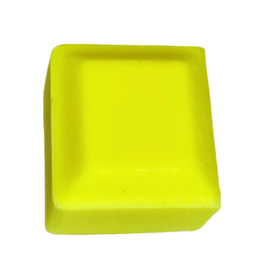 Soap made with lemon glacier neon powder