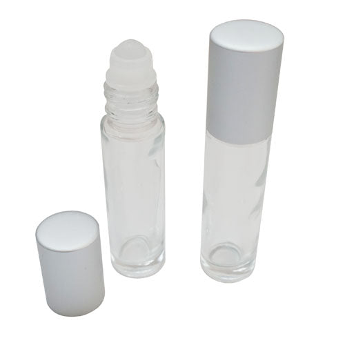 Lip Gloss Tube - Matt Silver Cap