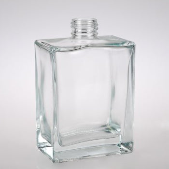 Glass Rectangular Bottle 200ml (No Lid)