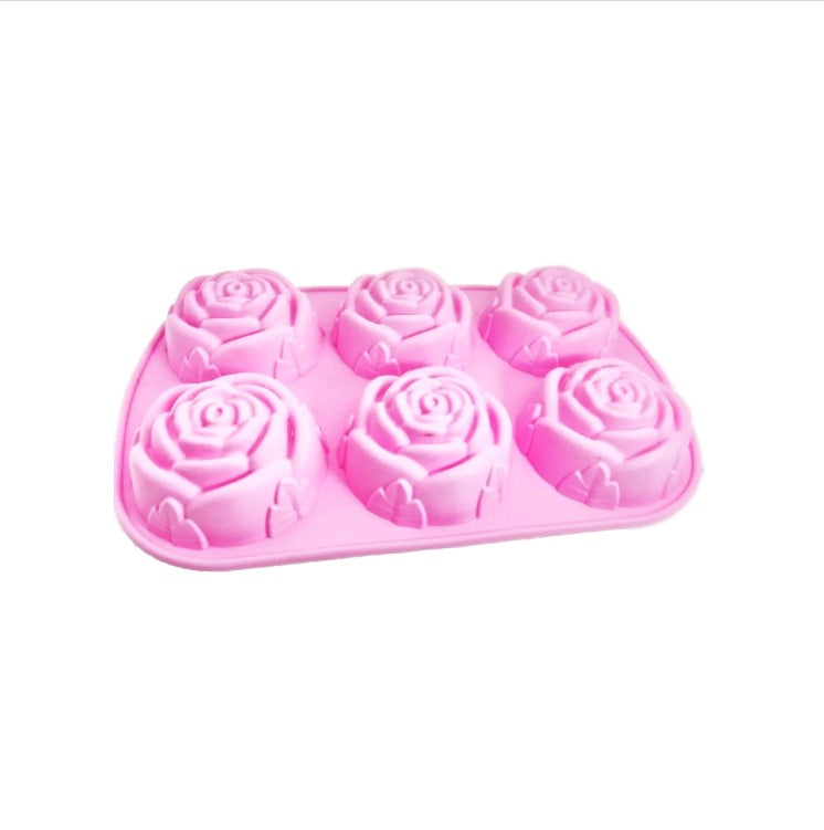 Rose Mould 6 Cavity Silicone