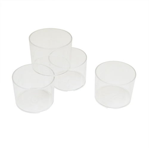 Clear plastic Spa Candle Cups