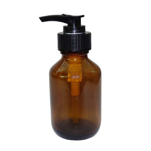 100ml SQUAT Amber Glass Bottle with Pump