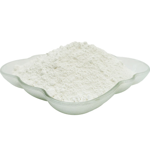 White Titanium Dioxide powder in opaque dish.