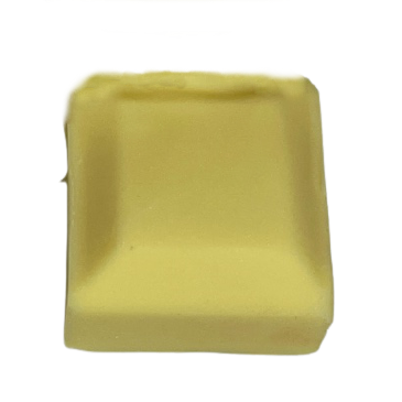 Yellow Canary in soap cube to show colour outcome